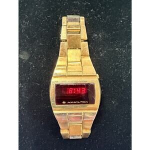 Hamilton LED Wristwatch – Vintage Digital Watch with Box
